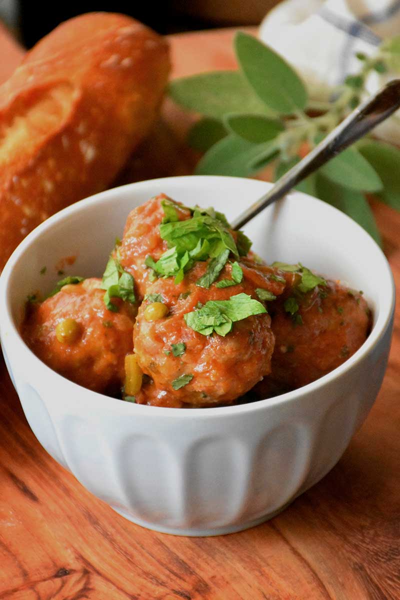 Albóndigas a la jardinera