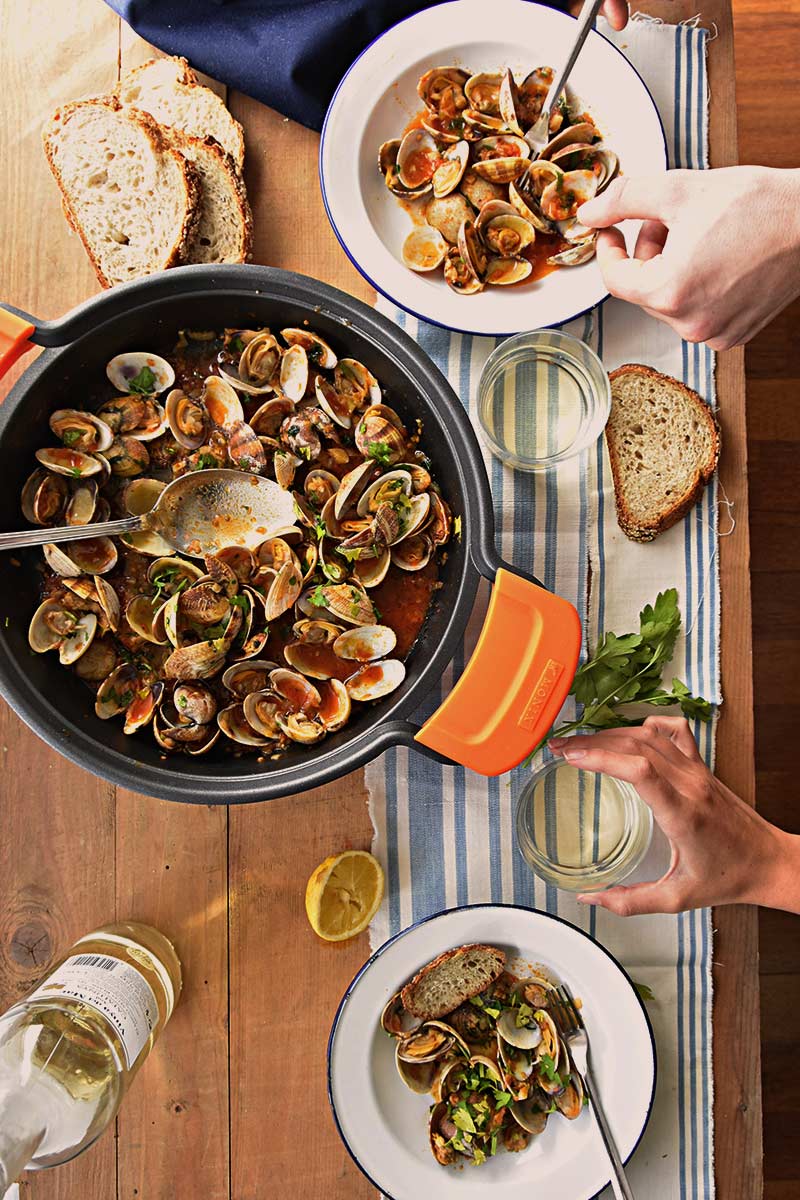 Almejas a la marinera