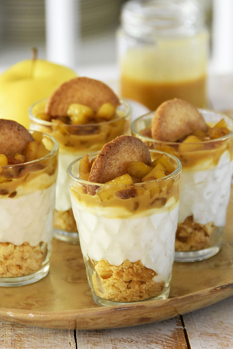 Trifle de manzana al caramelo