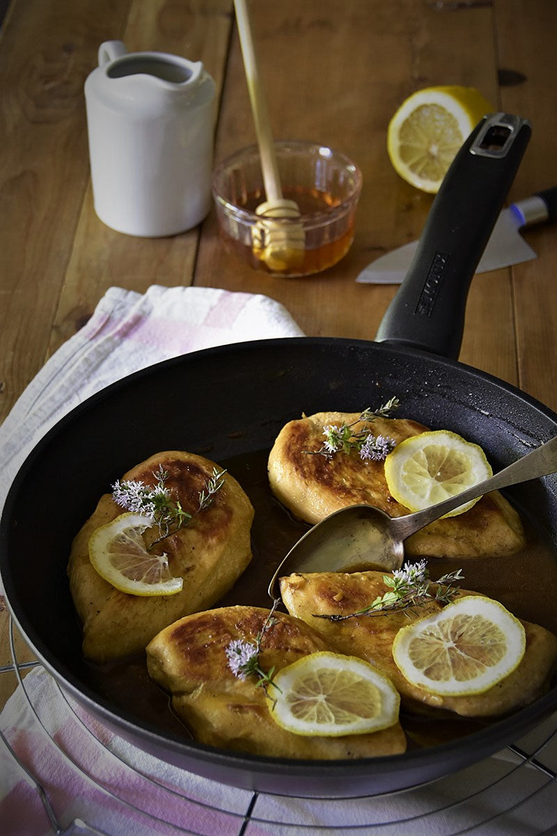 Pechugas de pollo al miel y limón