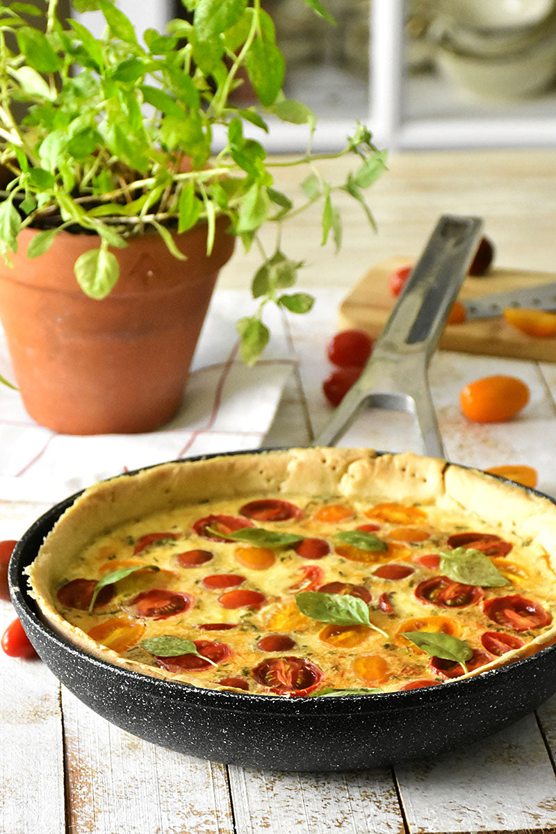 Tarta de tomates y queso