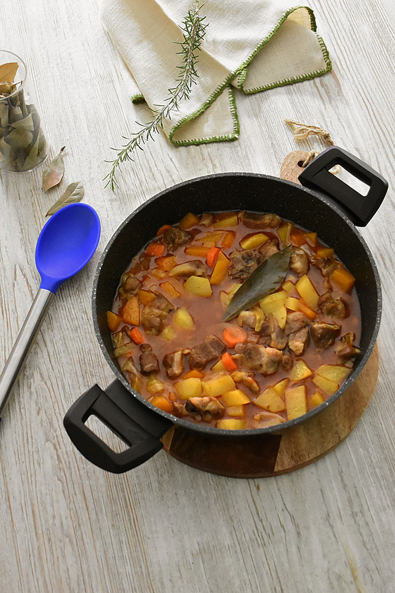 Ragú de cerdo con verduras