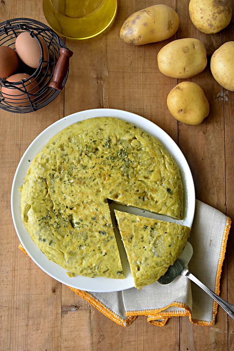 Tortilla de patata trufada
