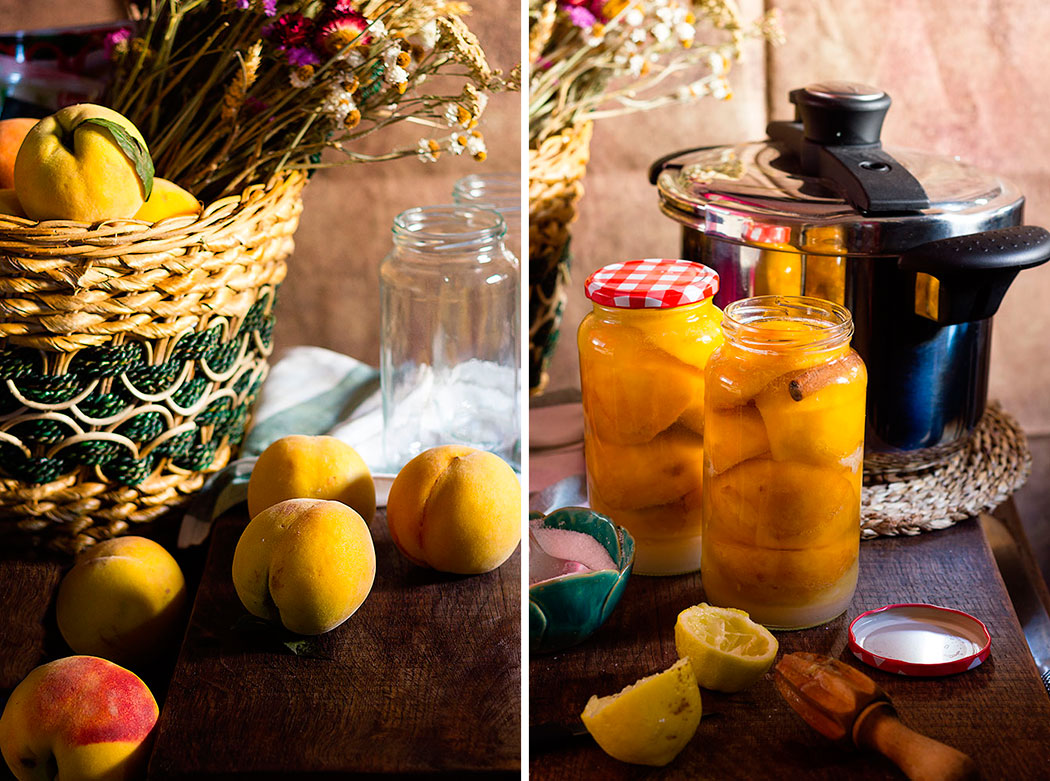 Melocotón en almíbar