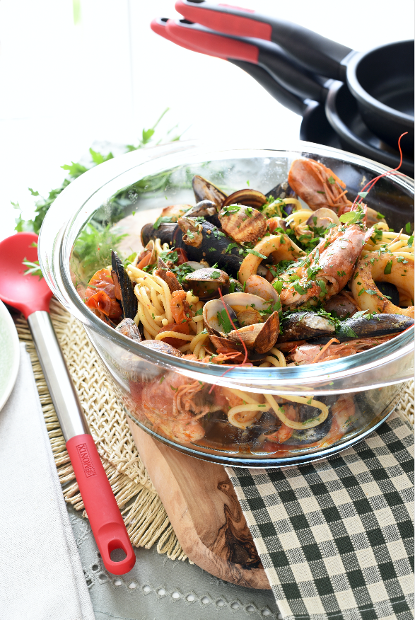 Espaguetis frutti di mare