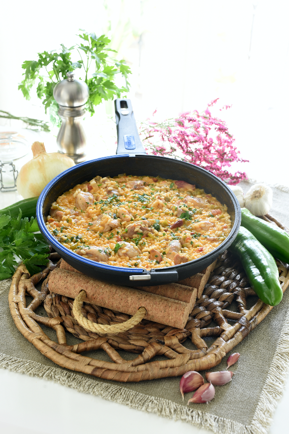 Arroz meloso con pollo
