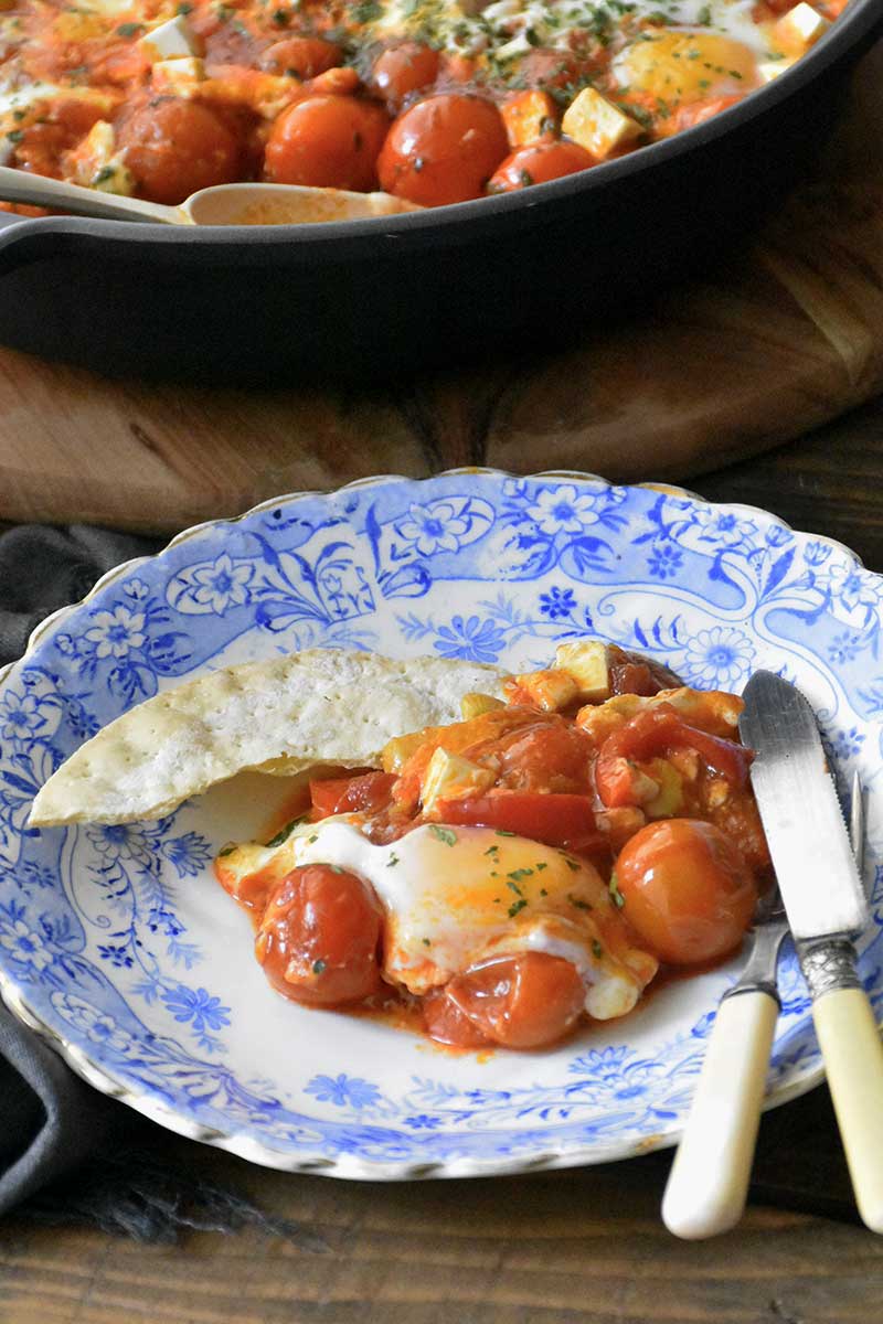 Shakshuka o huevos turcos