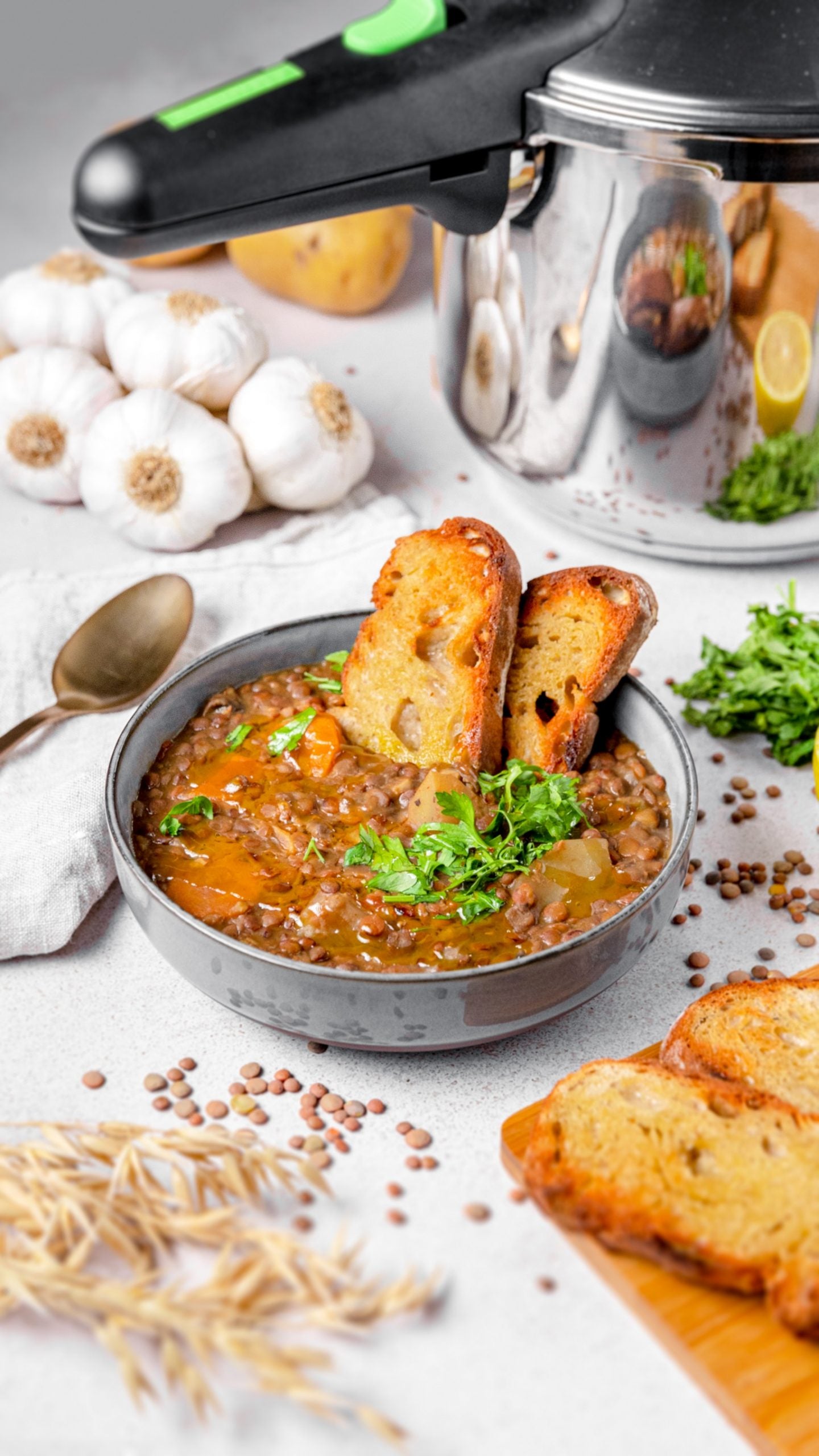 Lentejas con romero y tomillo