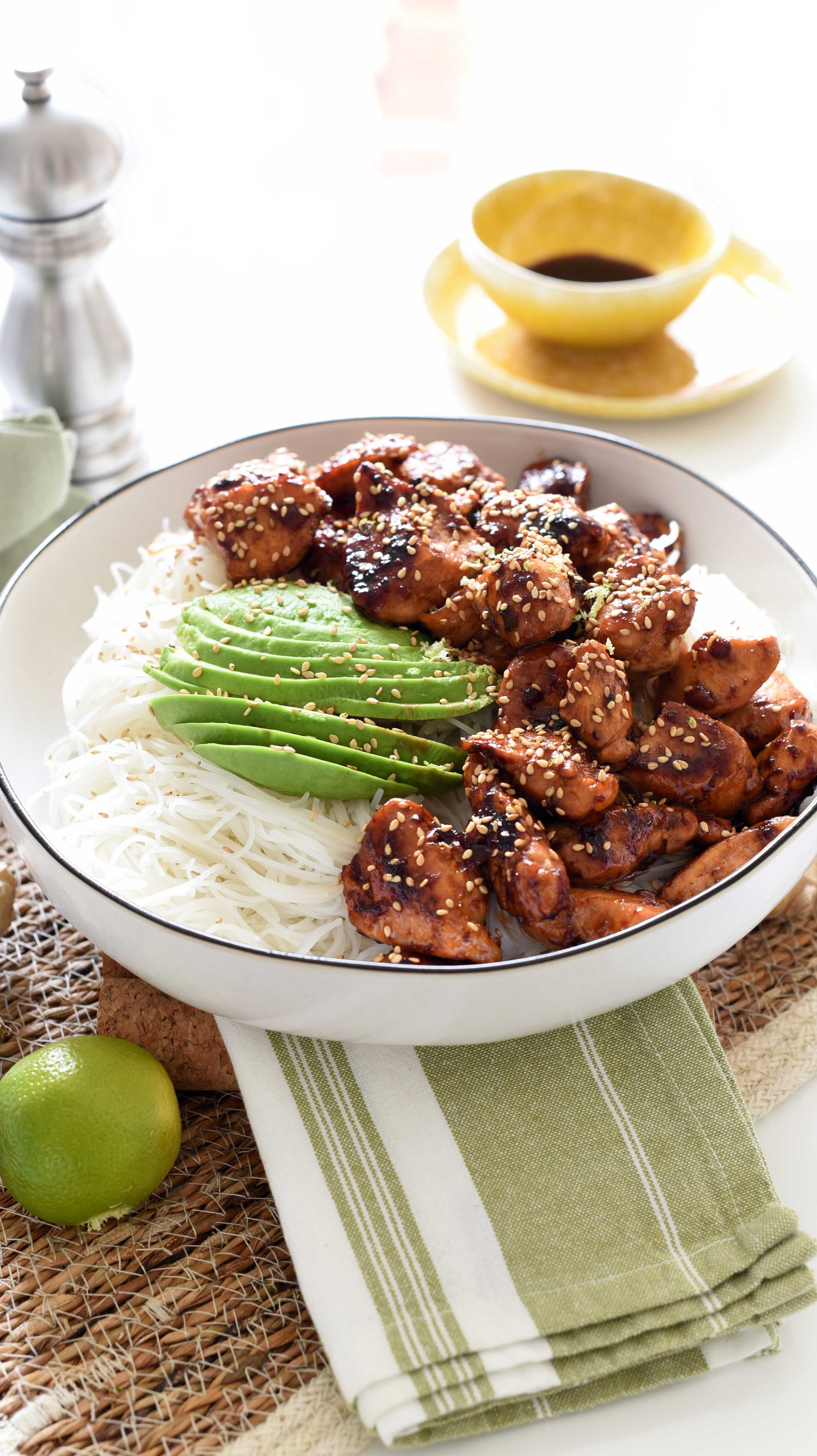 Pollo con soja y jengibre