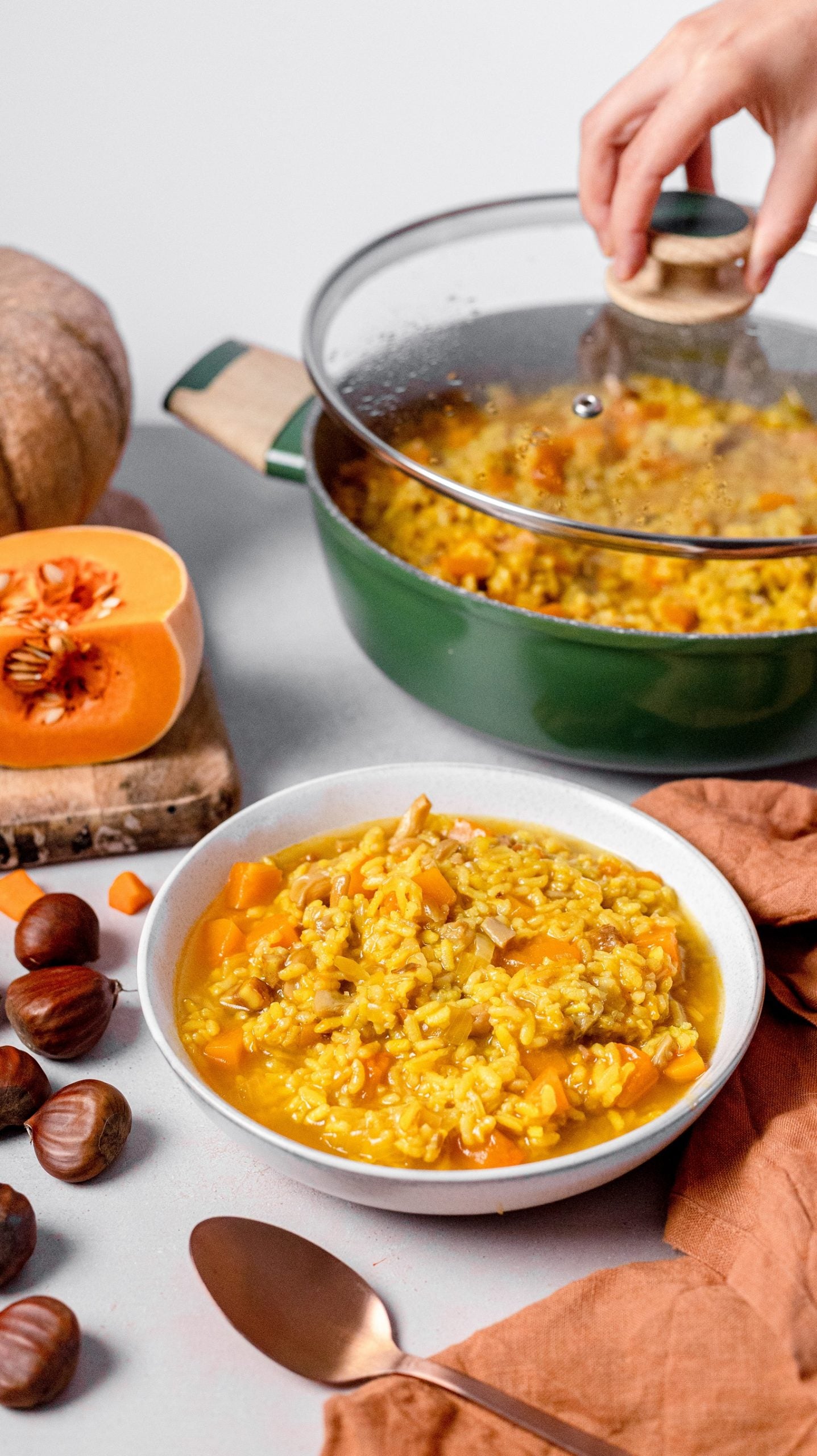 Arroz con alcachofas