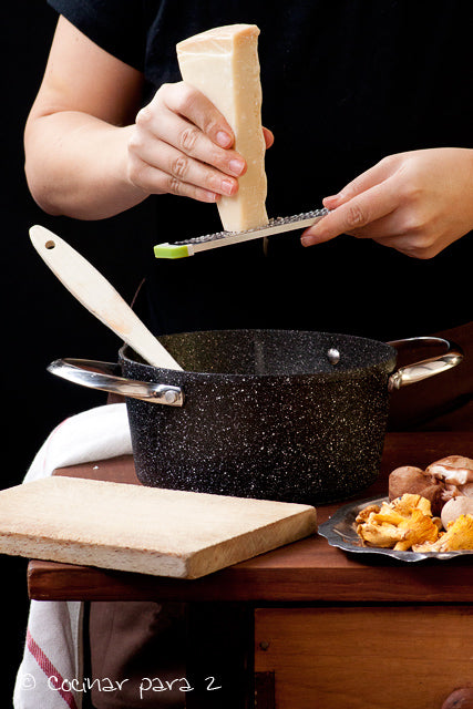 Risotto de setas y langostinos