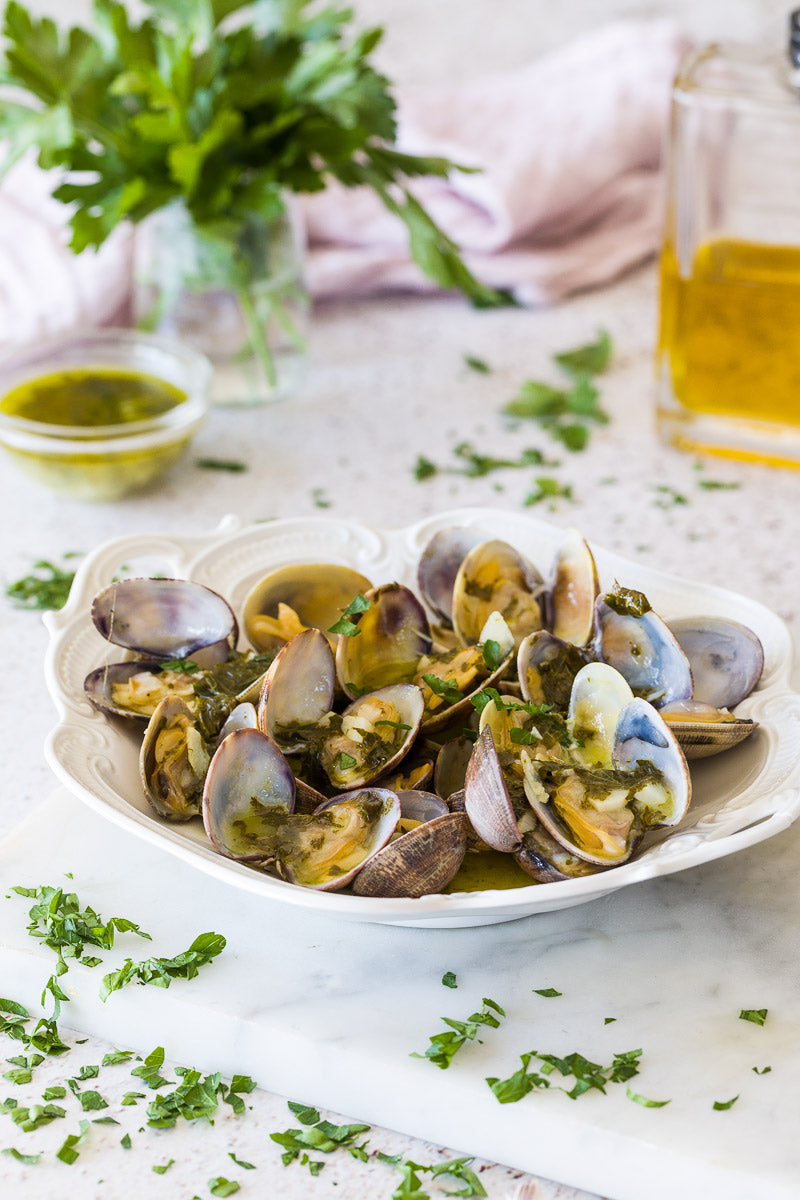Almejas en salsa verde