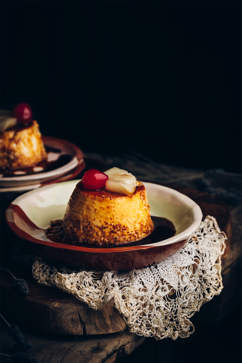 Flan de piña