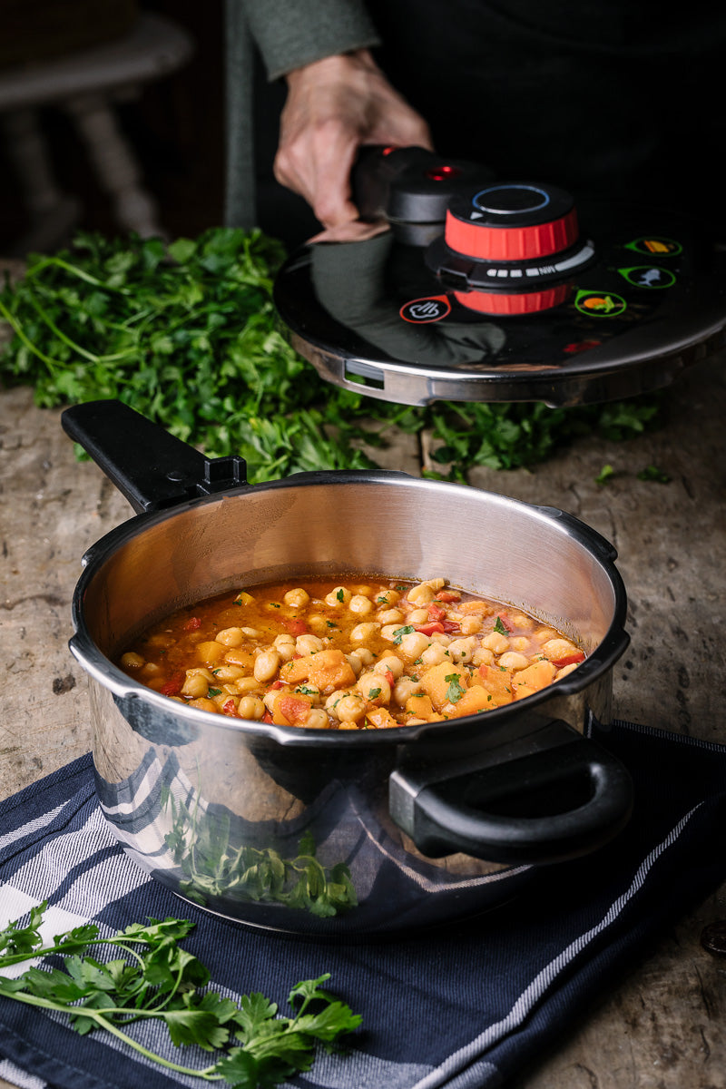 Potaje de garbanzos con calabaza