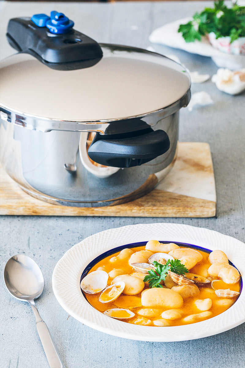 Judiones con almejas