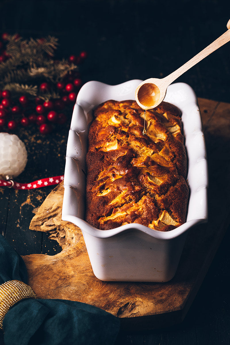 Pastel de jengibre y manzana