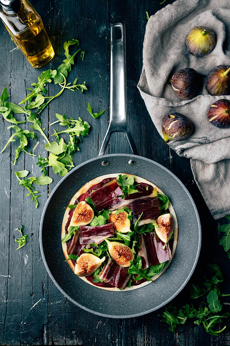 Pizza fácil en sartén