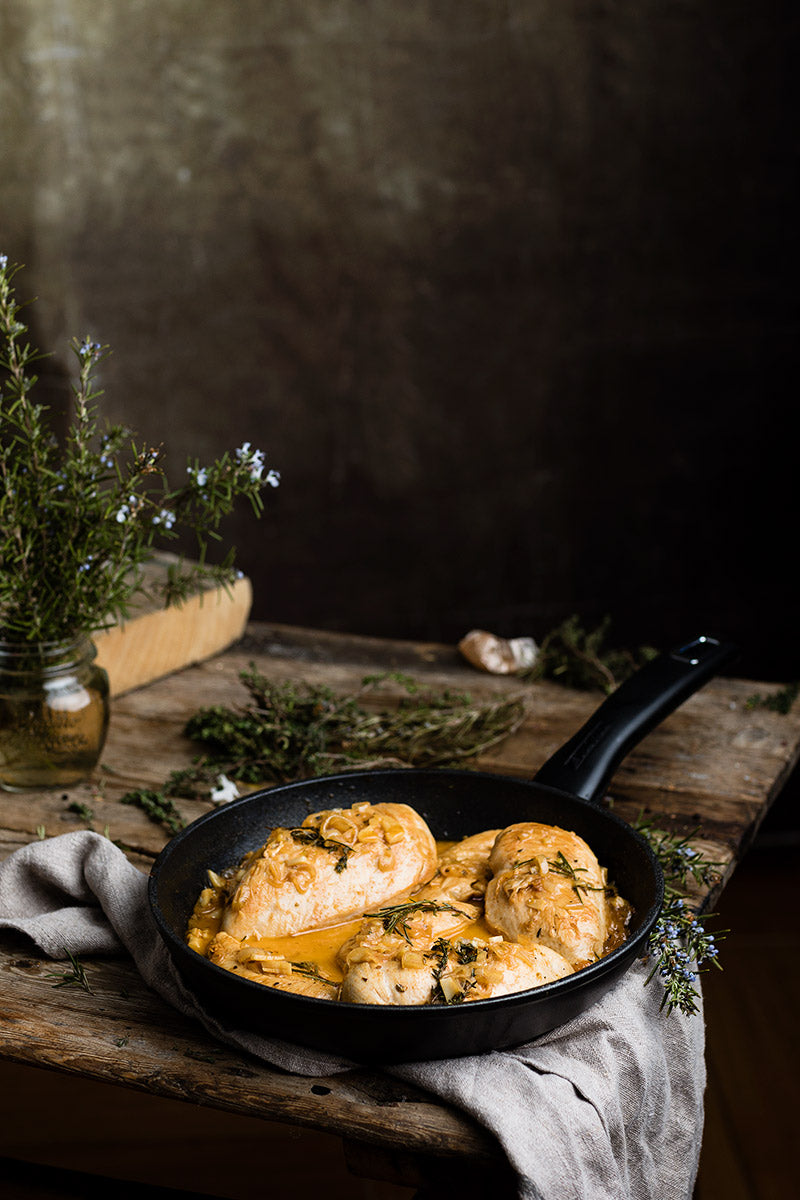 Pechugas de pollo en salsa de mantequillas