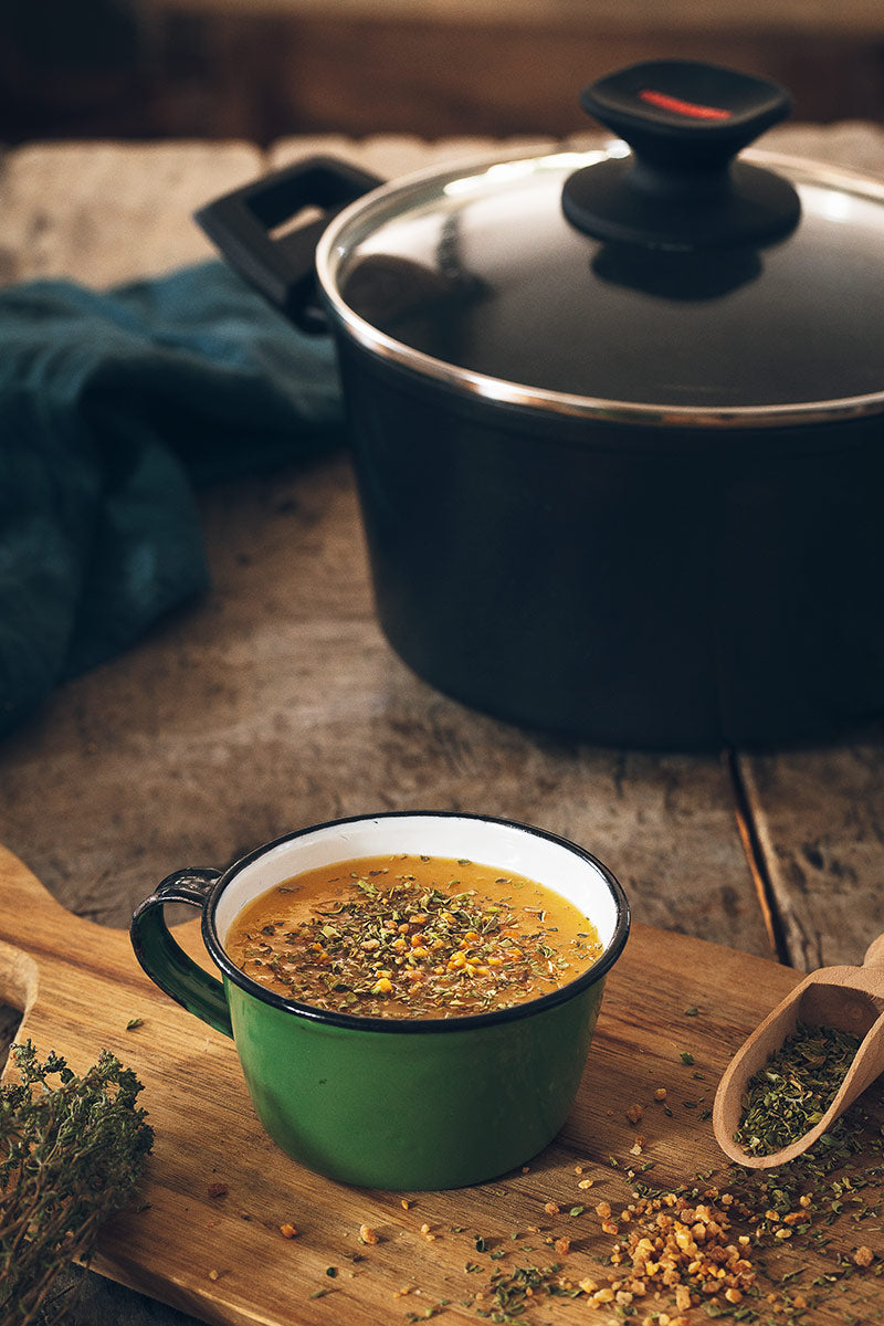 Sopa fría de zanahoria y naranja