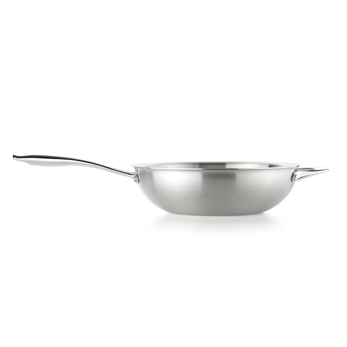 Wok de acero inoxidable triply sin antiadherente Planet Inox