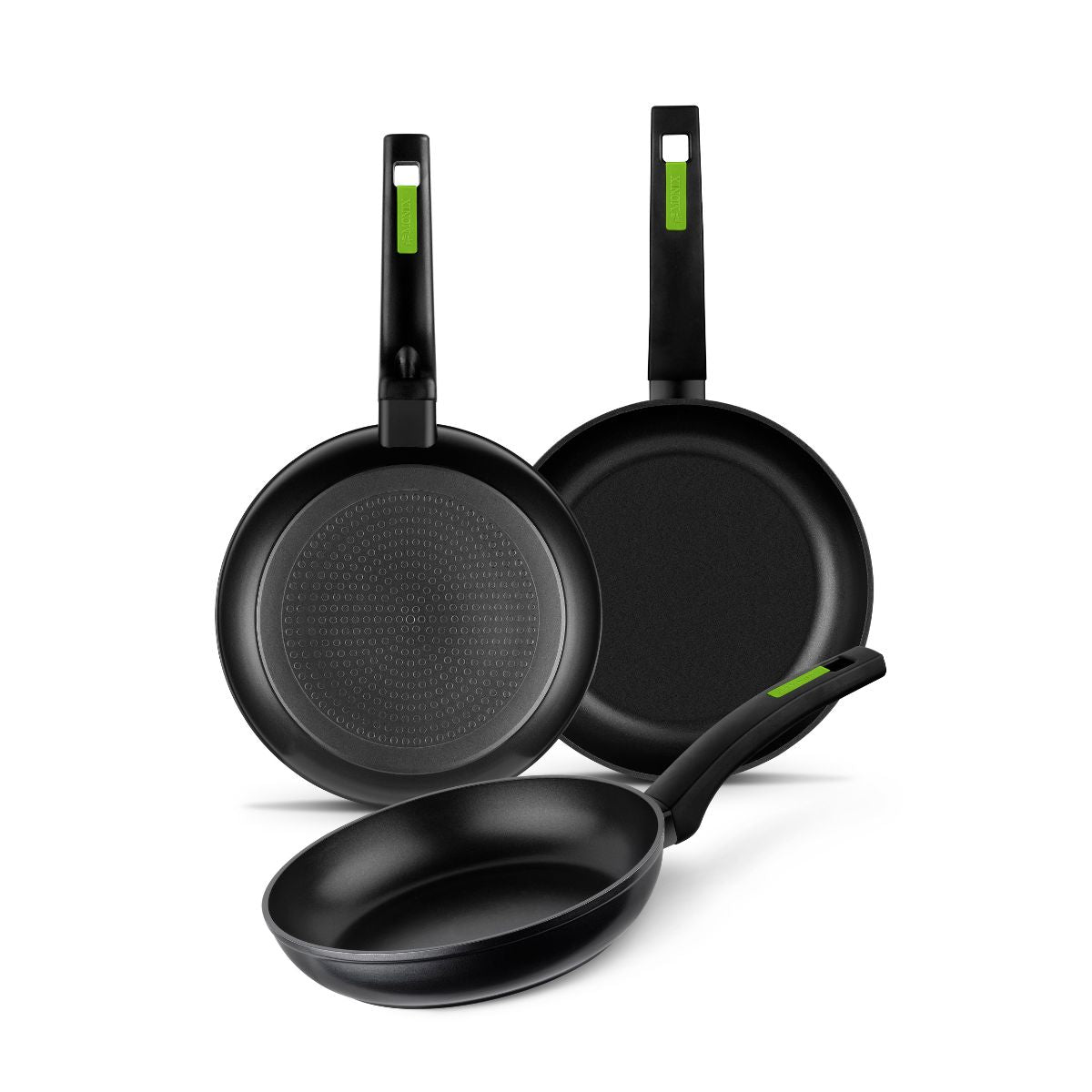 Lote de sartenes green 20, 24 y 28 cm