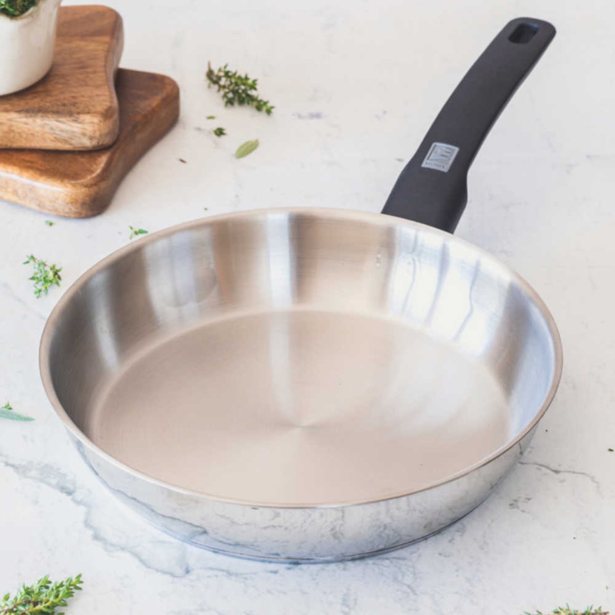 Sartén acero inoxidable sin antiadherente Elite