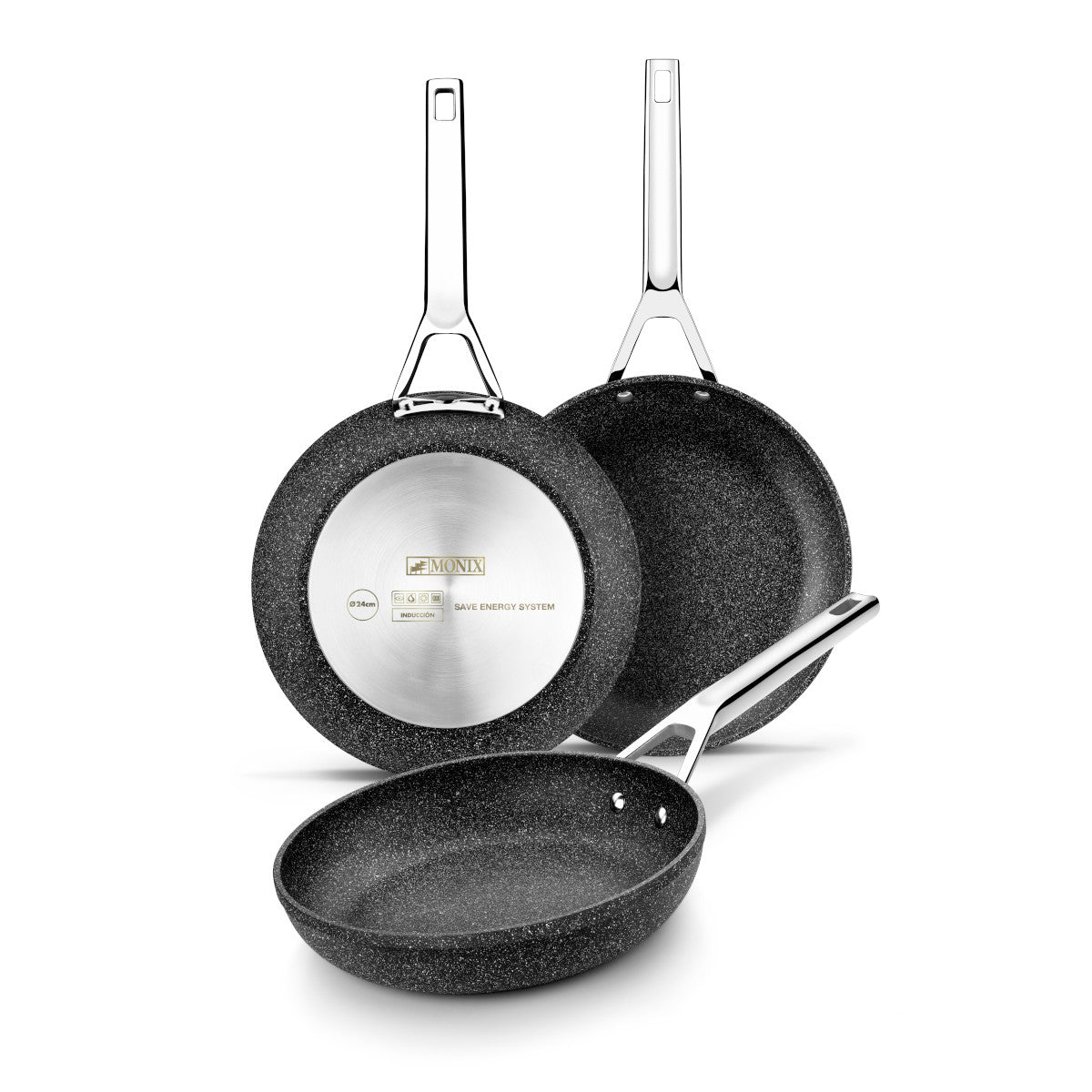 Mineral Frying Pan, 3-piece set