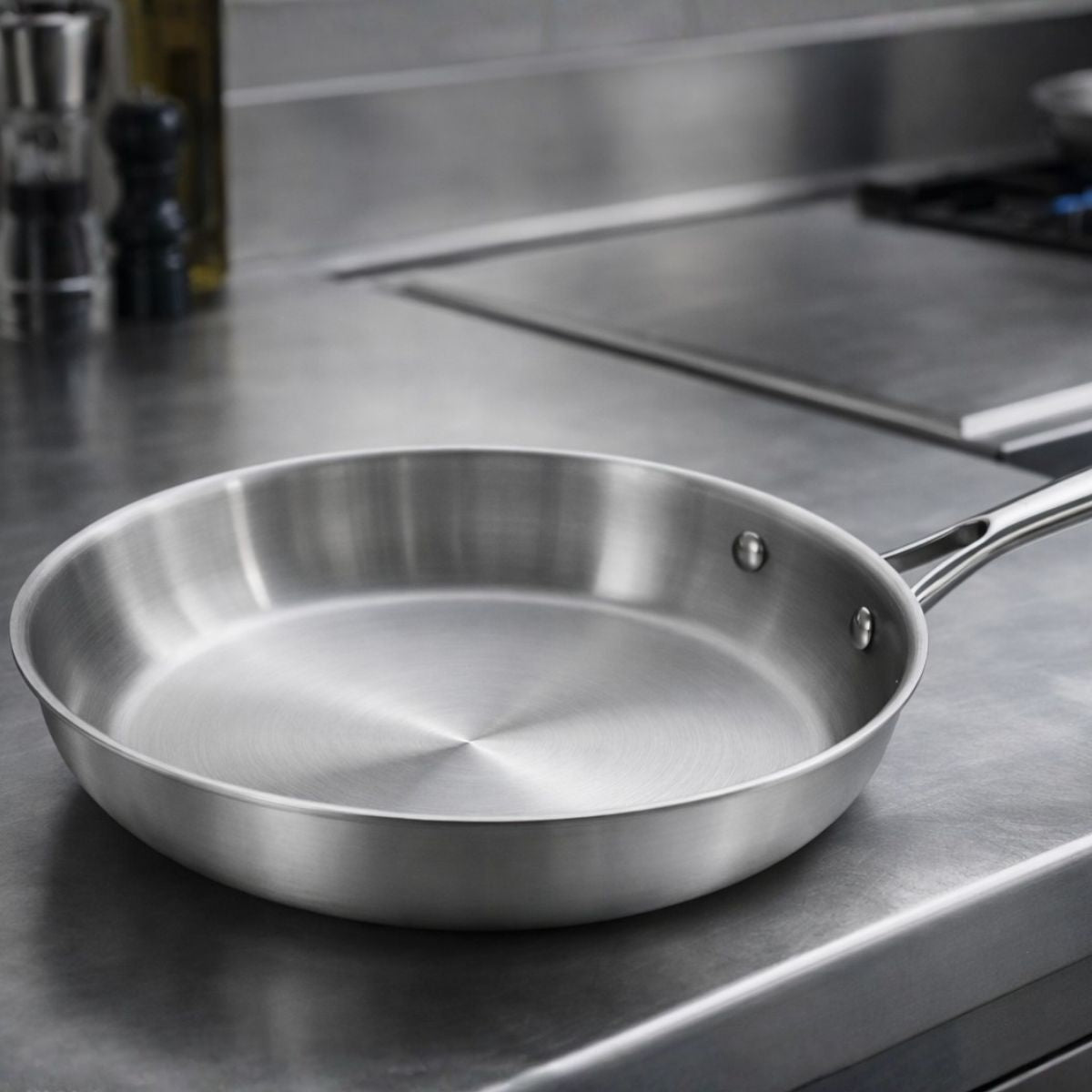 Sartén de acero inoxidable triply sin antiadherente Planet Inox