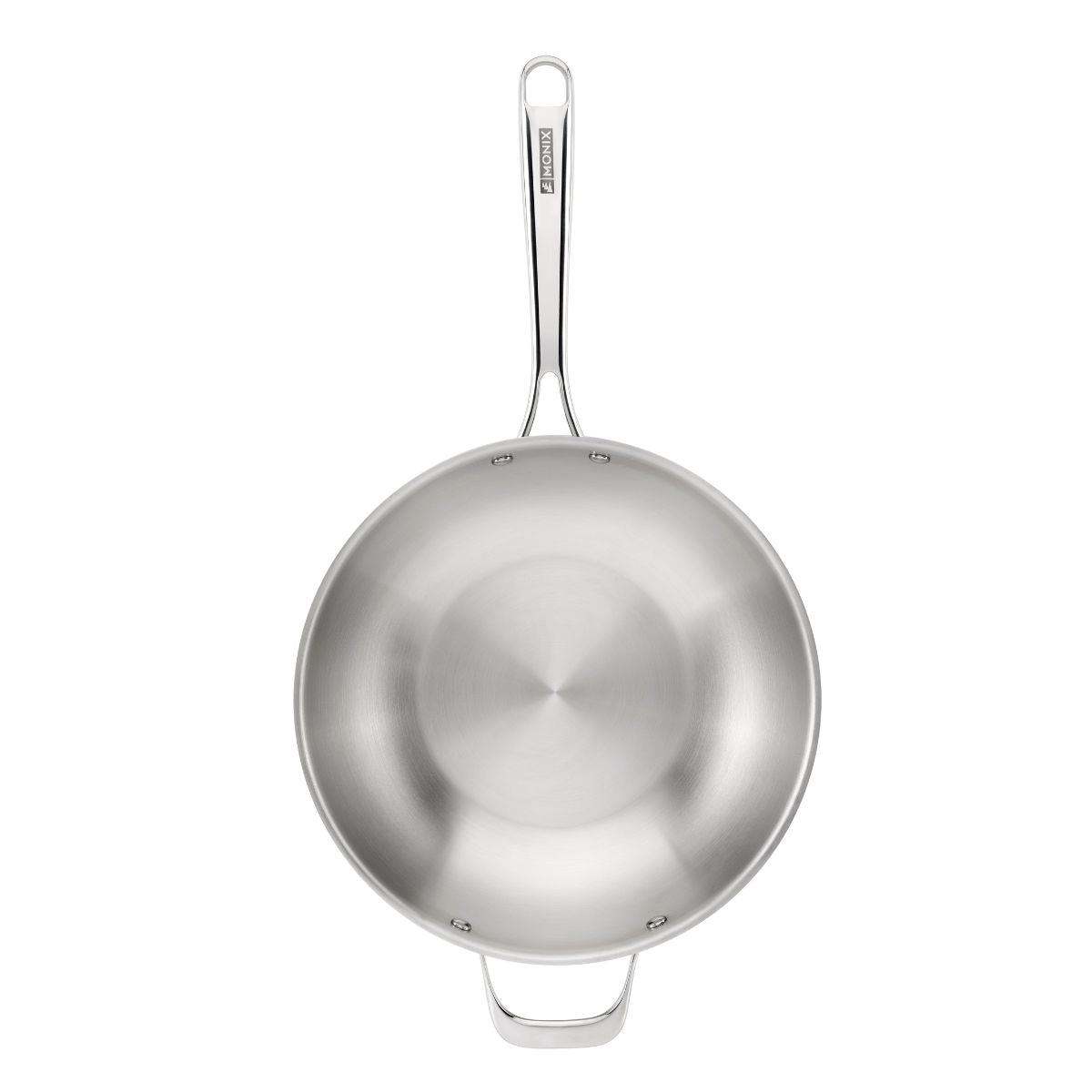 Wok de acero inoxidable triply sin antiadherente Planet Inox
