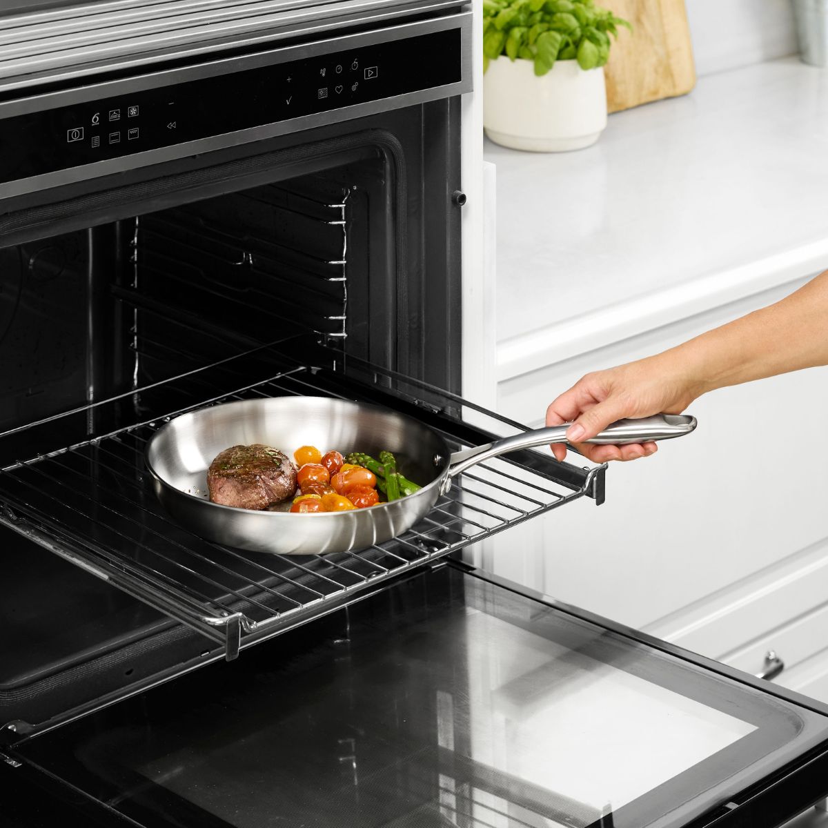 Sartén de acero inoxidable triply sin antiadherente Planet Inox