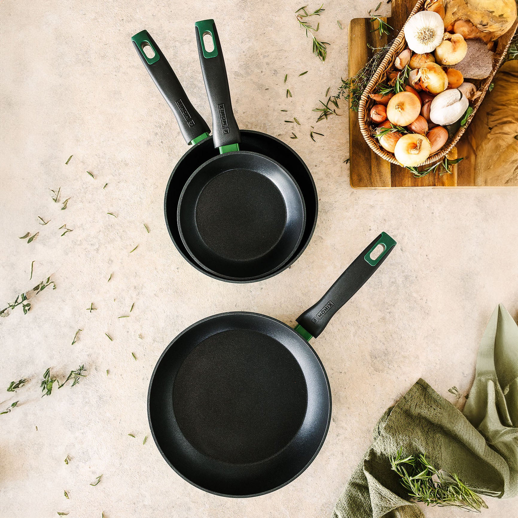 Forest Frying Pan, 3-piece set