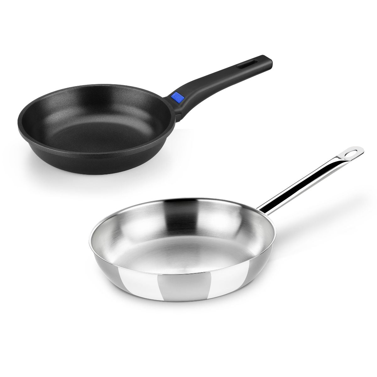 Set de sartén Solid+ y sartén de acero inoxidable sin antiadherentes Chef