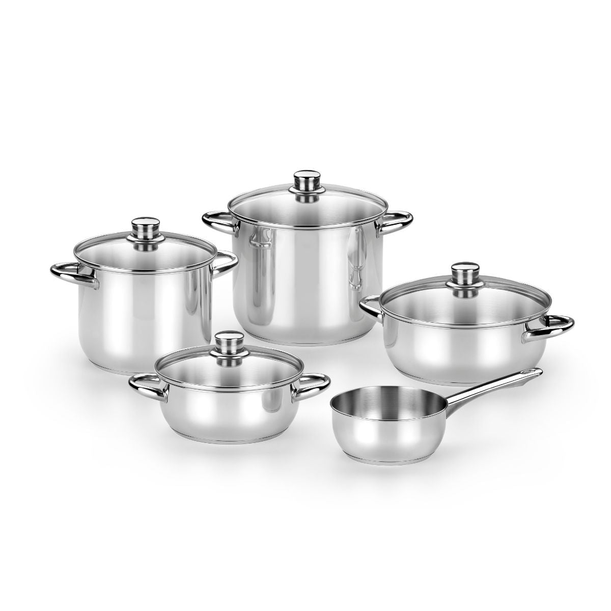 Optima 9-piece Cookware Set with Glass Lid
