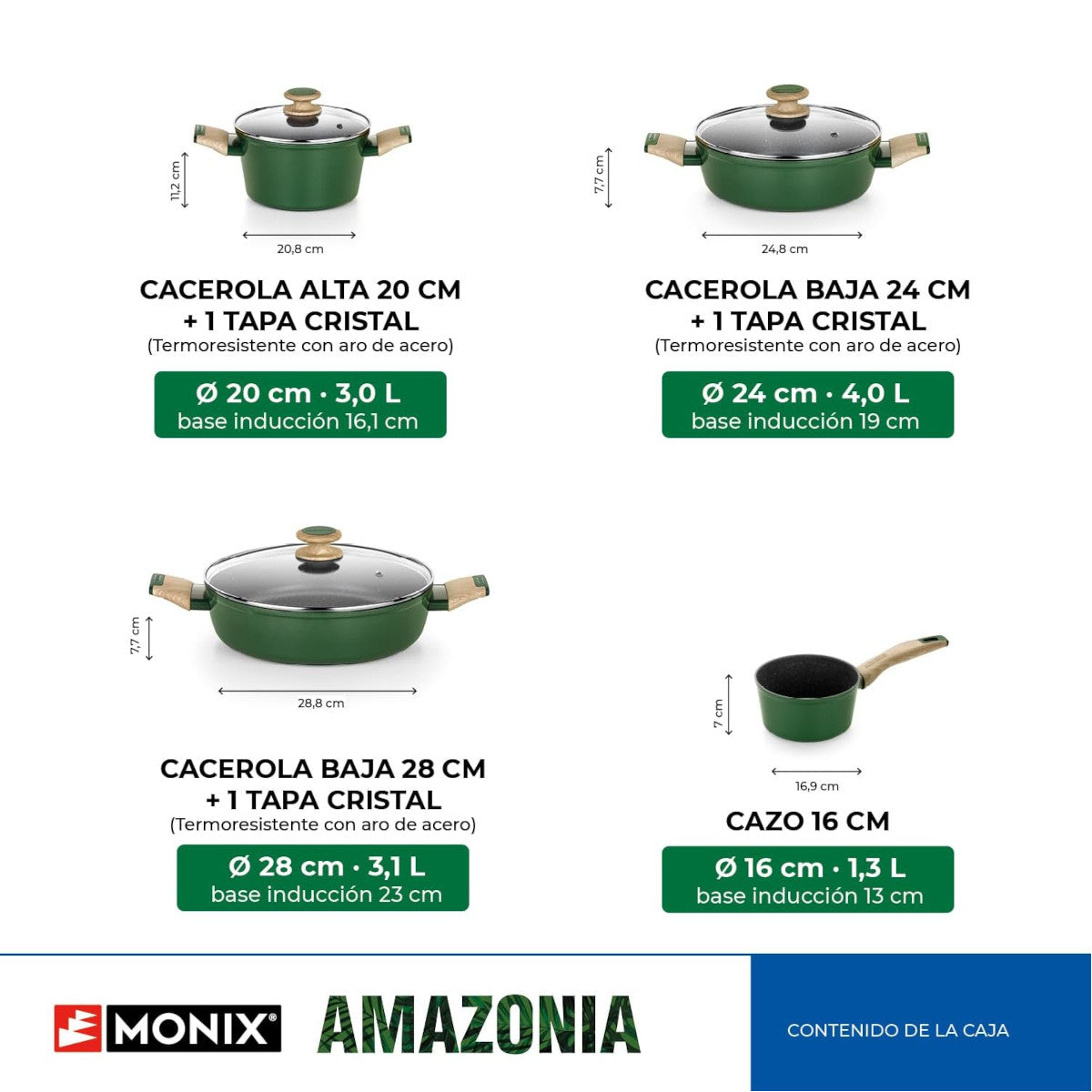 Amazonia 7-piece Cookware Set