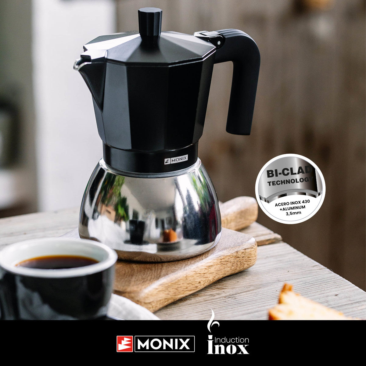 Cafetera Induction Inox