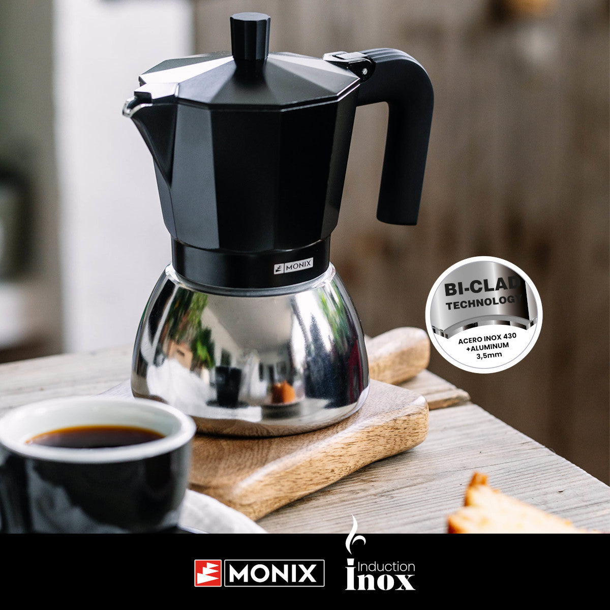 Induction Inox Moka Pot