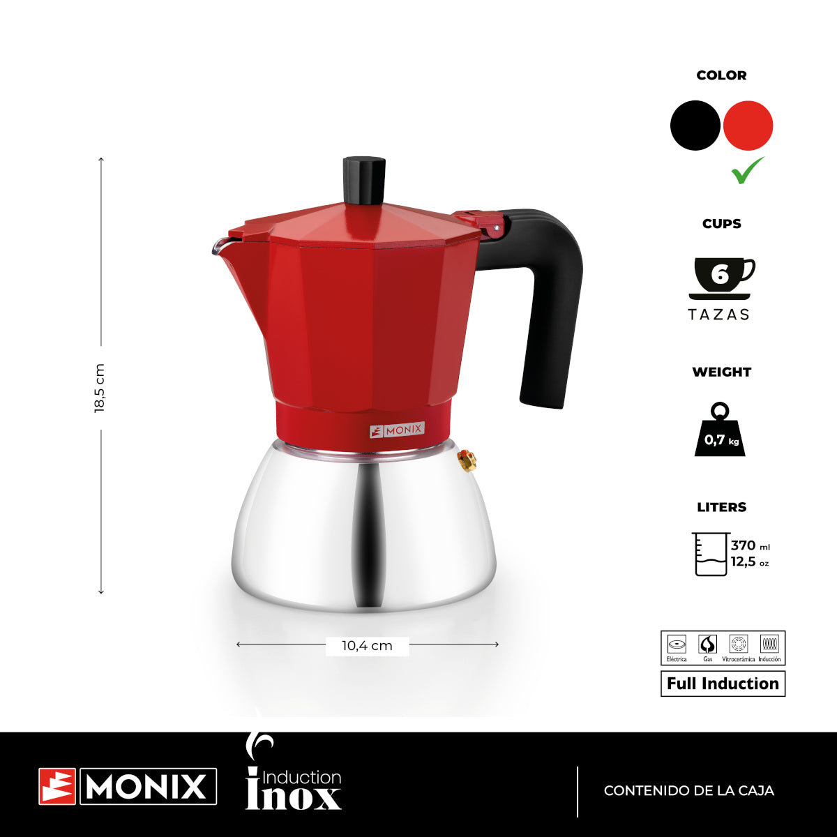 Cafetera Induction Inox