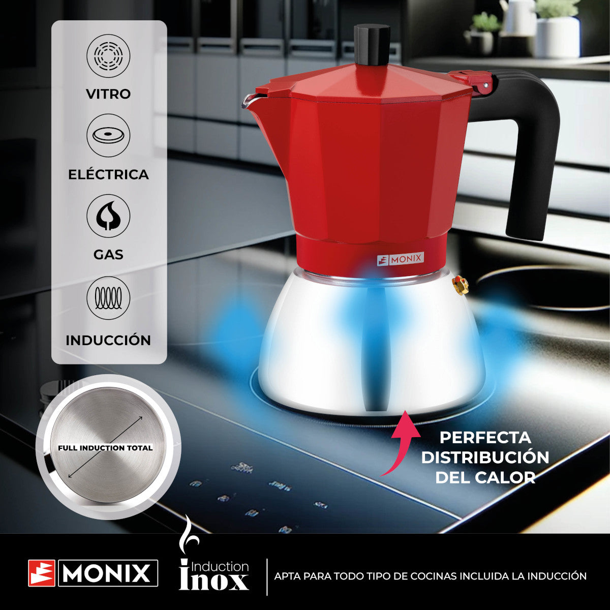 Induction Inox Moka Pot