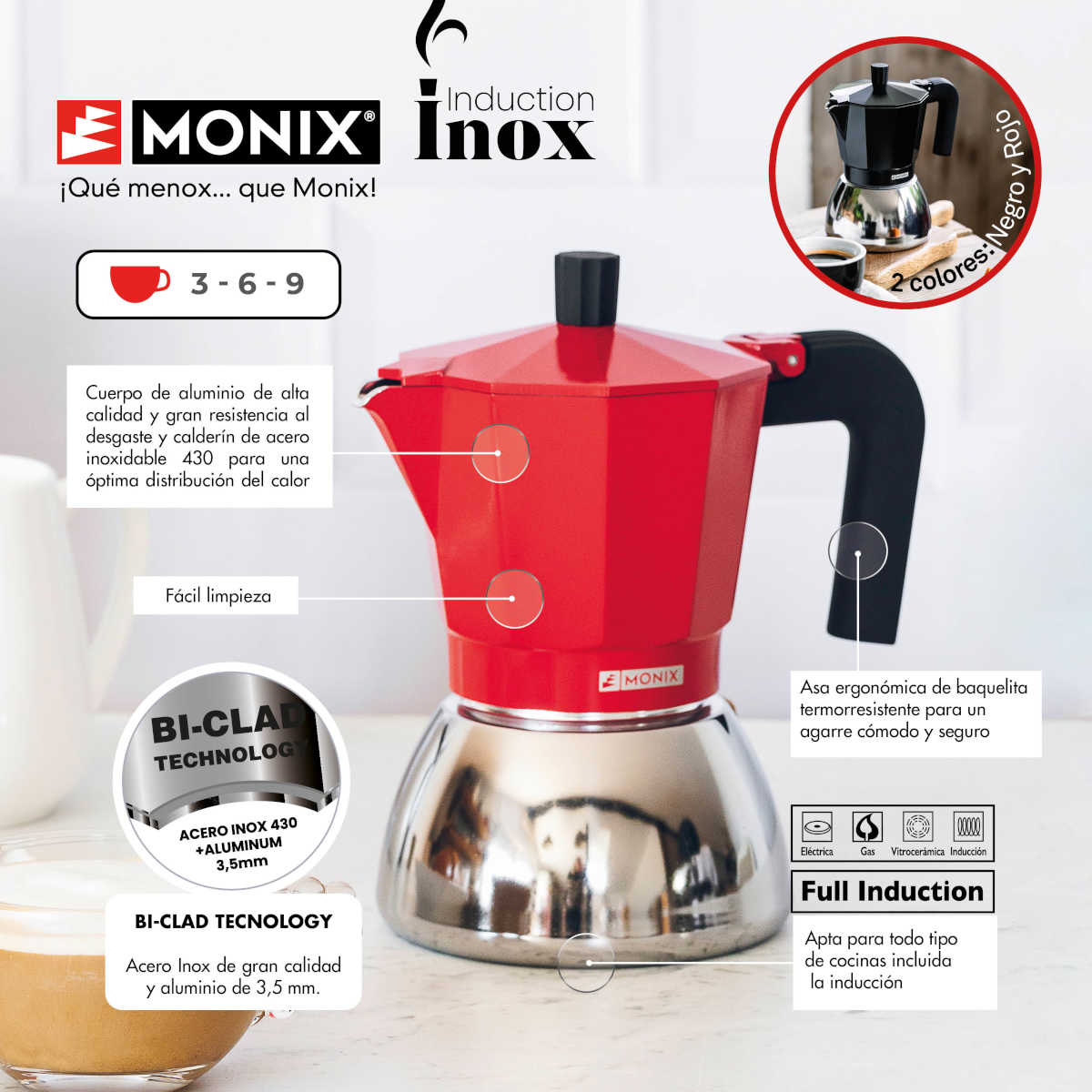 Induction Inox Moka Pot