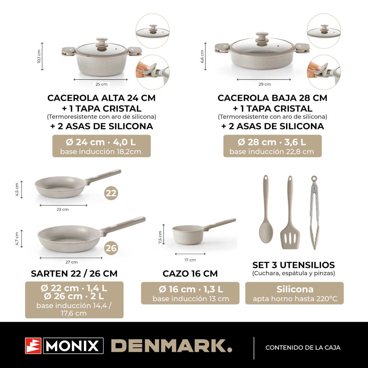 Denmark 10-piece Cookware Set