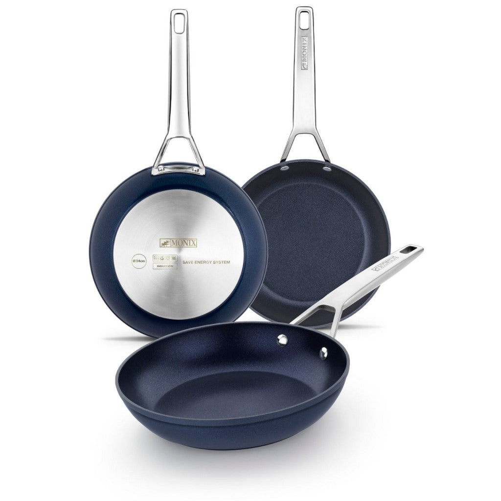 Set de sartenes Diamond 18, 24 y 28 cm