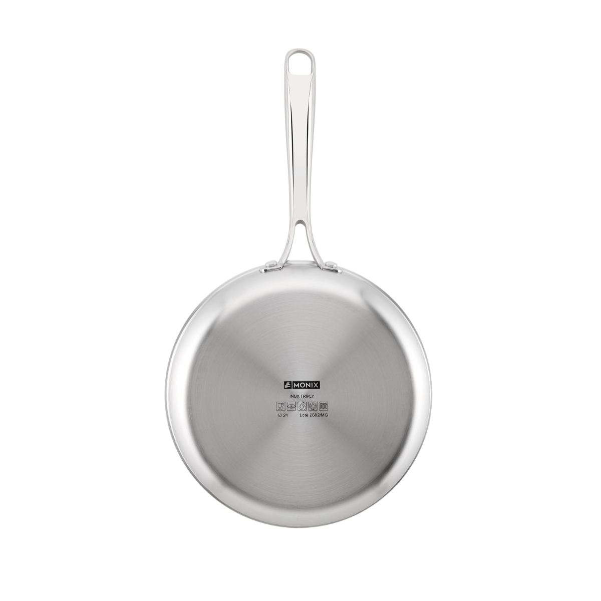 Set de 3 sartenes de acero inoxidable triply sin antiadherente Planet Inox